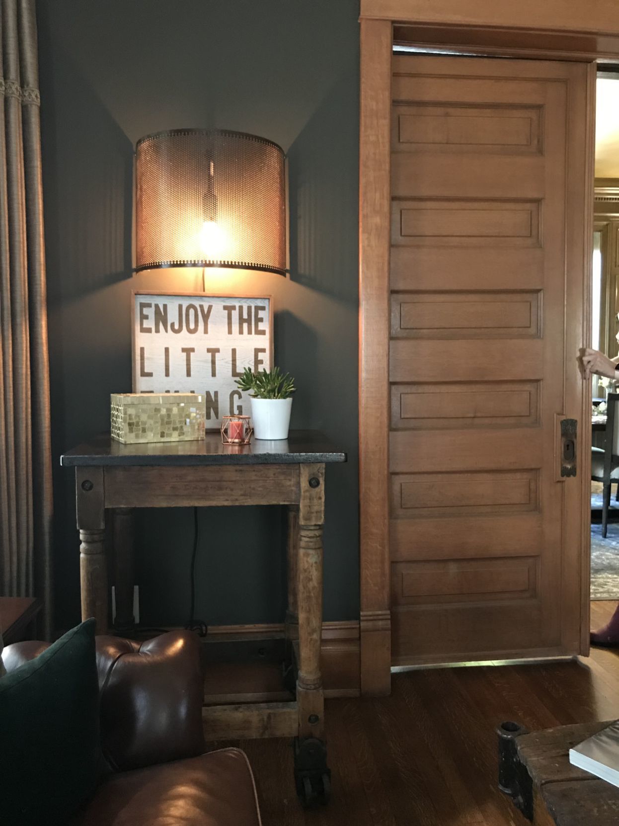 A pocket door